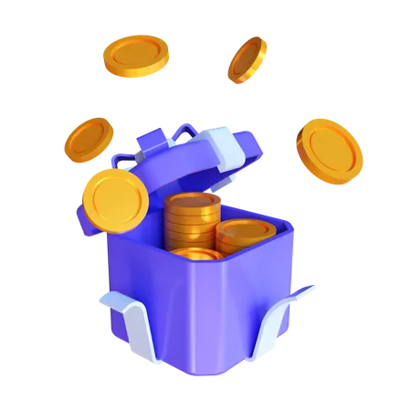 Sorpresa de dinero  3D Illustration