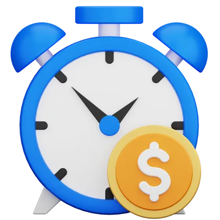 Dinero tiempo  3D Icon