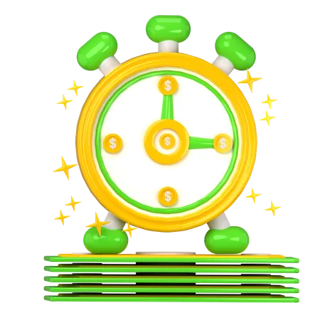 Dinero tiempo  3D Icon