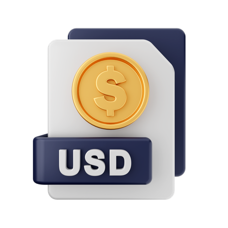 Dinero usd  3D Icon