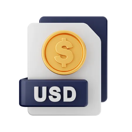 Dinero usd  3D Icon