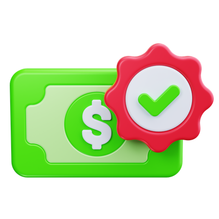 Verificar dinero  3D Icon