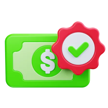 Verificar dinero  3D Icon