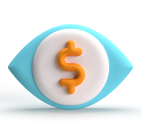 Vista de dinero  3D Icon
