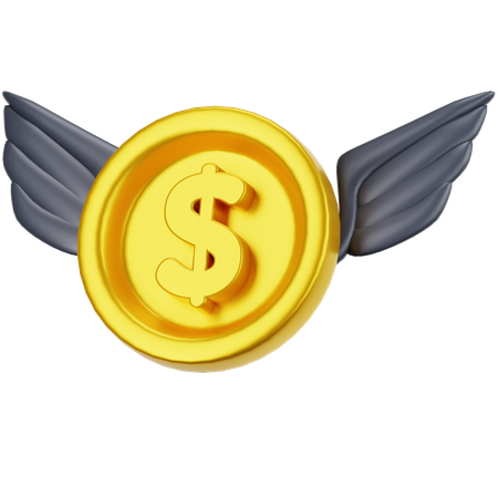 Volar dinero  3D Icon