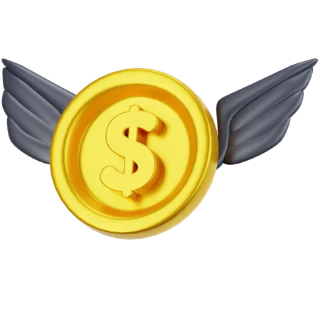 Volar dinero  3D Icon