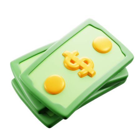 Dinheiro  3D Icon