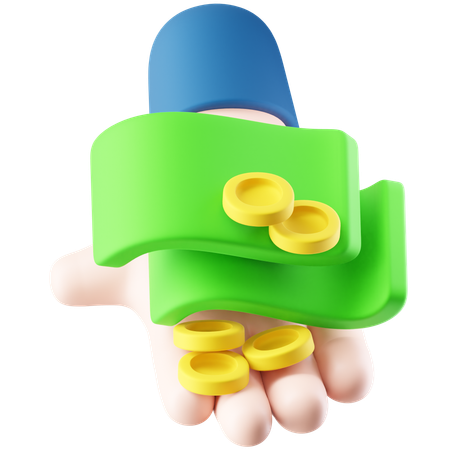 Dinheiro  3D Icon