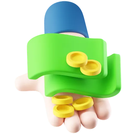 Dinheiro  3D Icon