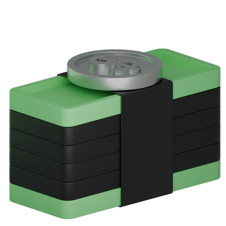 Dinheiro  3D Icon