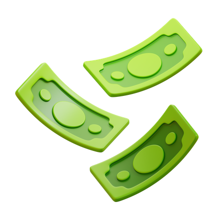 Dinheiro  3D Icon