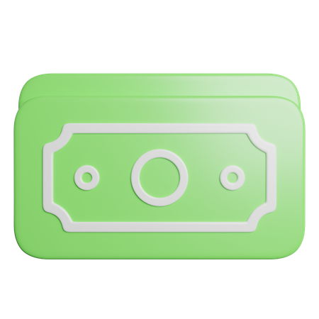 Dinheiro  3D Icon