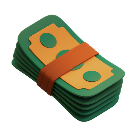 Dinheiro  3D Icon