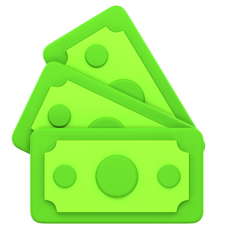 Dinheiro  3D Icon