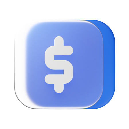 Dinheiro  3D Icon