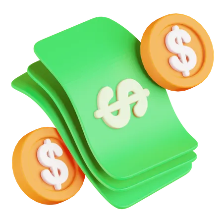 Dinheiro  3D Illustration