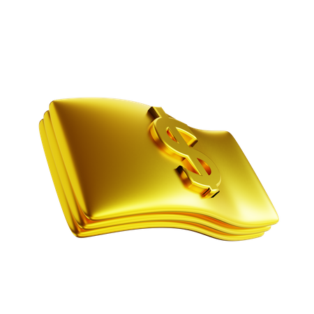 Dinheiro  3D Icon