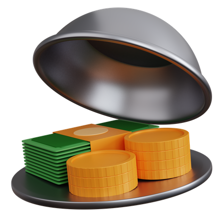 Dinheiro  3D Icon