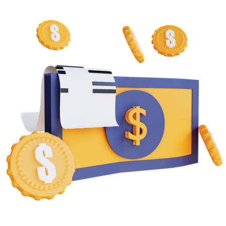 Dinheiro  3D Icon