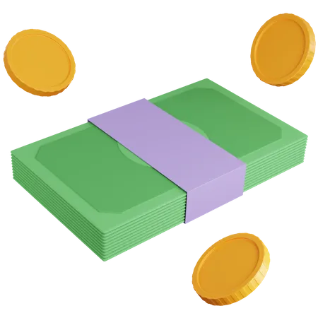 Dinheiro  3D Icon