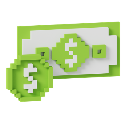 Dinheiro  3D Icon