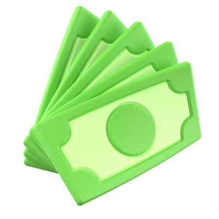 Dinheiro  3D Icon