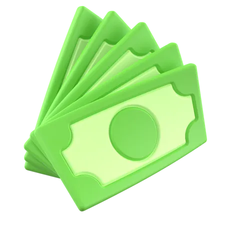 Dinheiro  3D Icon