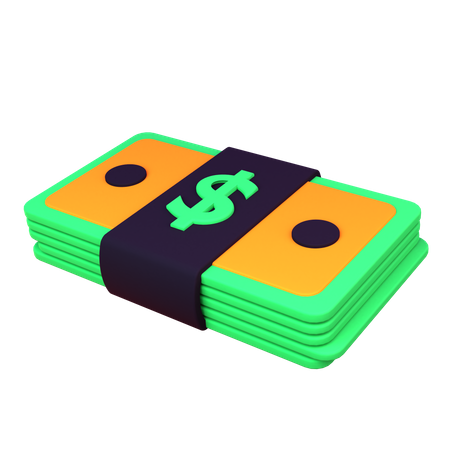 Dinheiro  3D Icon