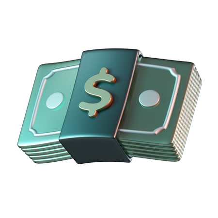 Dinheiro  3D Icon