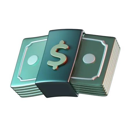 Dinheiro  3D Icon