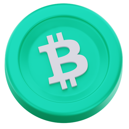 Dinheiro Bitcoin  3D Icon