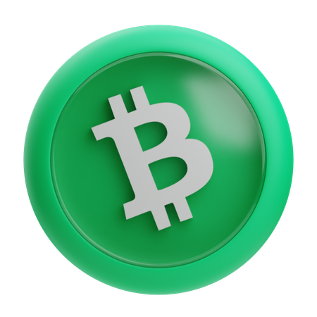 Dinheiro Bitcoin  3D Icon