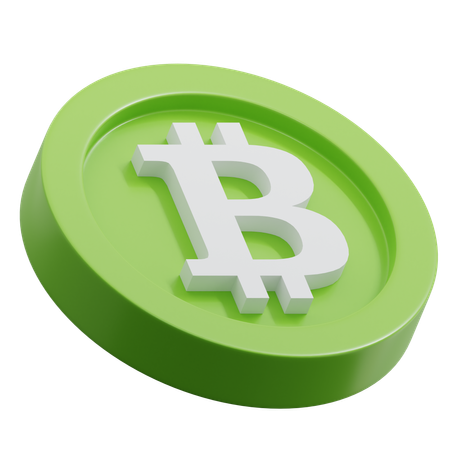 Dinheiro Bitcoin  3D Icon