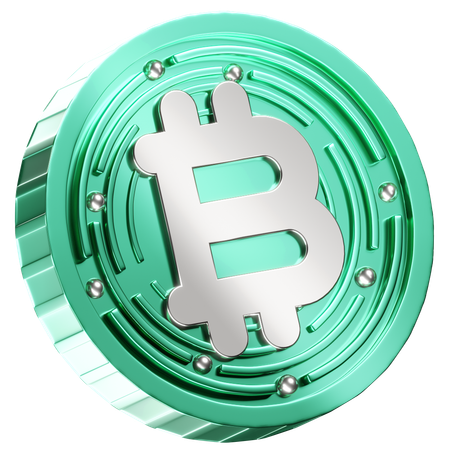 Dinheiro Bitcoin  3D Icon