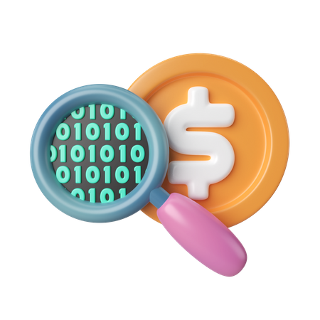 Dinheiro digital  3D Icon
