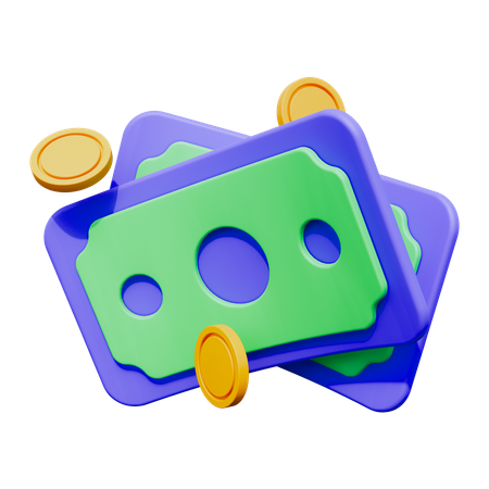 Dinheiro em espécie  3D Icon