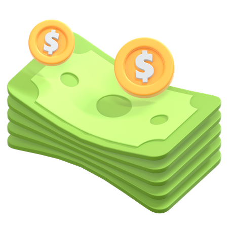 Dinheiro em espécie  3D Icon
