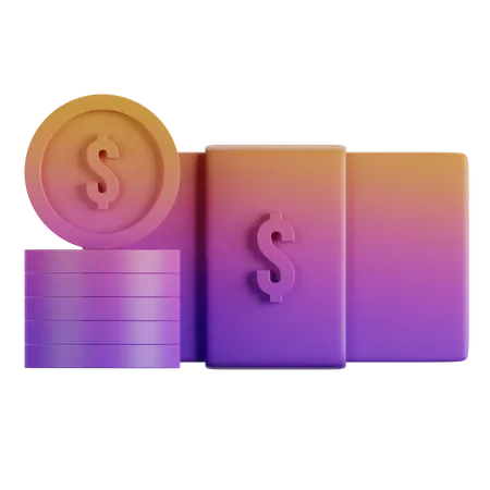 Dinheiro em espécie  3D Icon