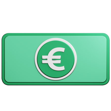 Dinheiro Euro  3D Icon