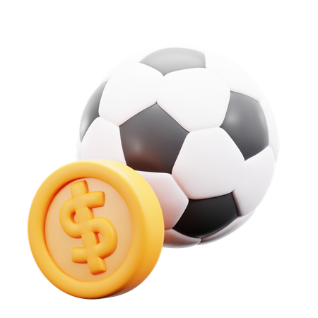 Dinheiro futebol  3D Icon