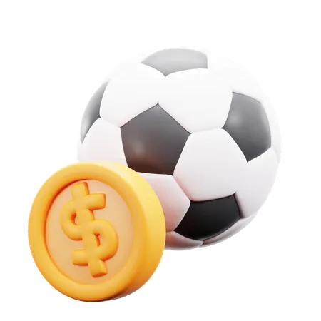 Dinheiro futebol  3D Icon