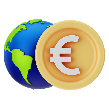 Dinheiro Global  3D Icon