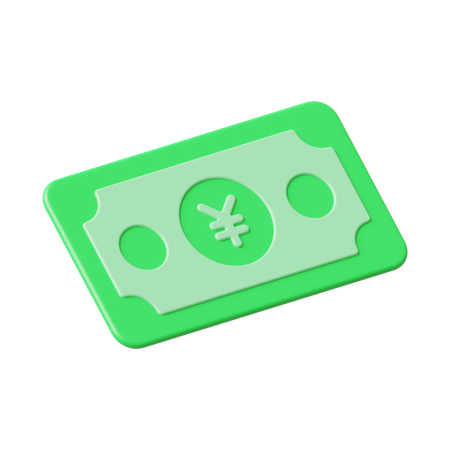Dinheiro iene  3D Icon