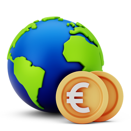 Dinheiro internacional  3D Icon