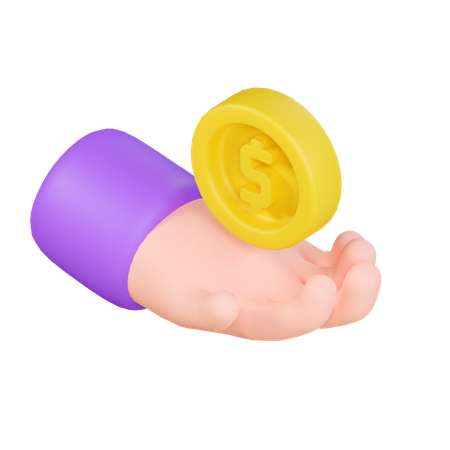 Dinheiro manual  3D Icon