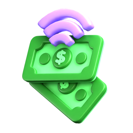 Dinheiro on-line  3D Icon