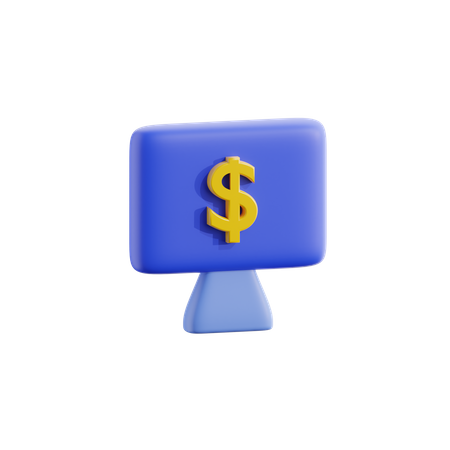 Dinheiro on-line  3D Icon