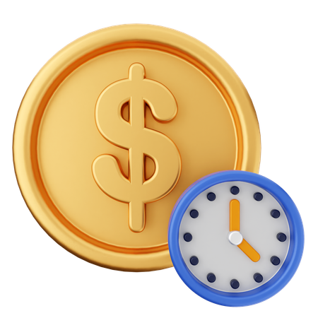Dinheiro pendente dólar  3D Icon