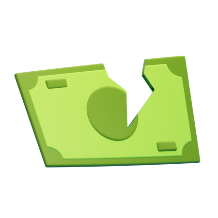 Dinheiro quebrado  3D Icon