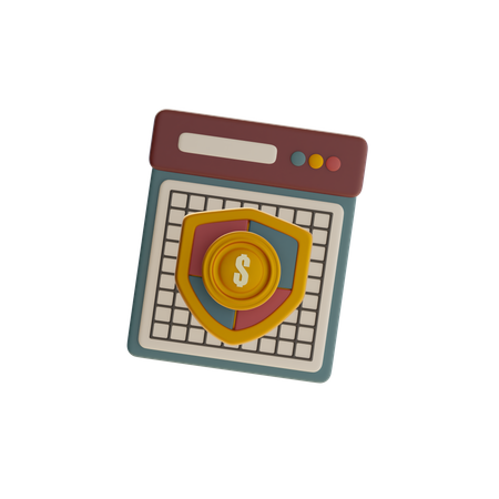 Dinheiro Seguro  3D Icon